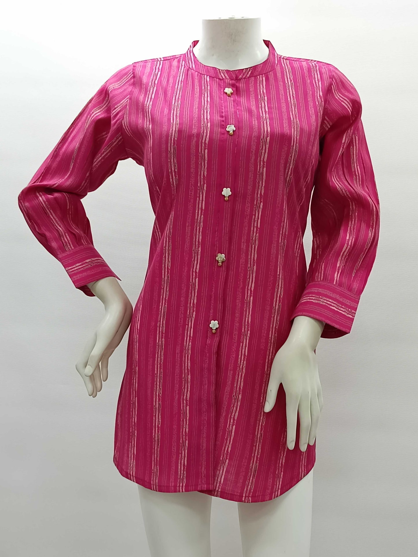 Keoshaa Printed Rani Colour Tunic Top